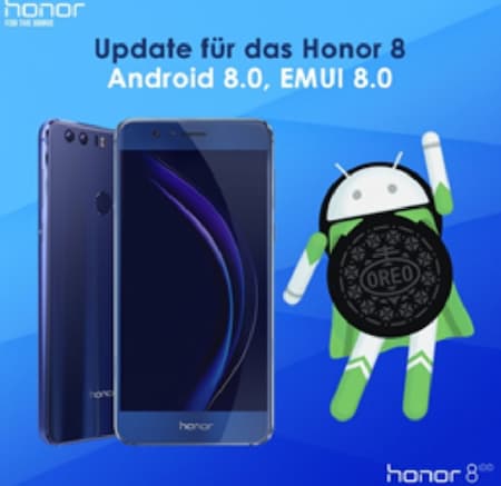 Android 8.0 Päivitys Honor 8