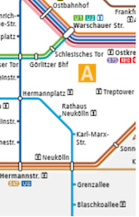 Rund um den Hermannplatz auf den Linien U7 und U8 sollten alle 3 Netze ber LTE verfgen.
