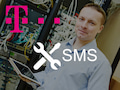 Besserer Service: Der Telekom-Techniker meldet sich vorher per SMS beim Kunden.