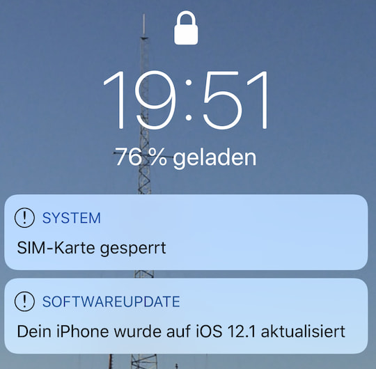 Update auf iOS 12.1 Public Beta
