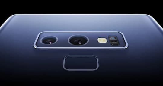 Die Dual-Kamera des Galaxy Note 9