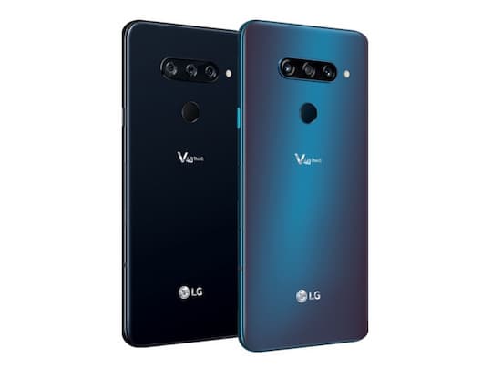 Das LG V40 ThinQ gibt es in Aurora-Schwarz und marokkanischem Blau