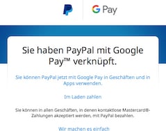 Google Pay mit PayPal verknpft