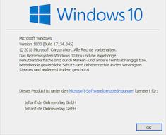 Seit gestern Abend wurden Nutzer von Windows 10 (1803) auf die Version 17134.345 angehoben. 