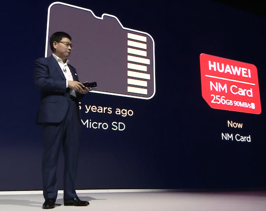 Huawei hat ein neues Nano-Memory-Card-Format vorgestellt.