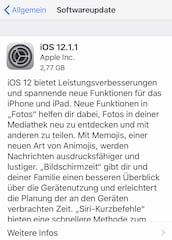 iOS 12.1.1 ist da