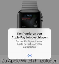 Probleme bei Apple-Pay-Aktivierung