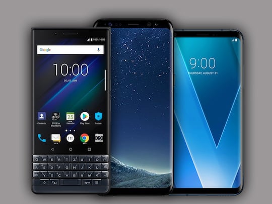 BlackBerry Key2LE, Samsung Galaxy S8, LG V30
