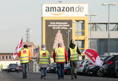 Verdi ruft zum Streik beim Online-Versandhndler Amazon auf.