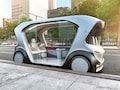 Bosch hat auf der CES ein autonom fahrendes Konzept-Shuttle vorgestellt.