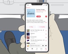 Apple Music im Flugzeug