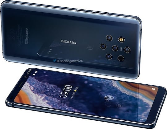 Das Nokia 9 PureView hat den Fingerabdrucksensor im Display