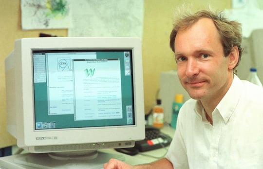 Tim Berners-Lee am CERN in Genf