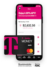 T-Mobile USA bietet seinen Kunden eine kostenlose Mastercard (Debitcard) mit bis zu 4 Prozent Zinsen aufs Konto. In Deutschland wurde das T-Mobile Wallet eingestampft.