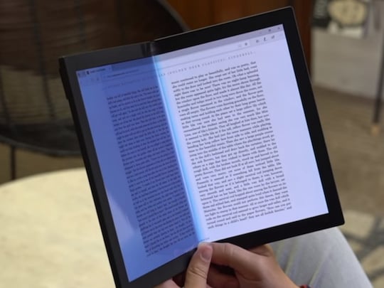 Auch fr eBooks eignet sich das ThinkPad X1 (Foldable) gut