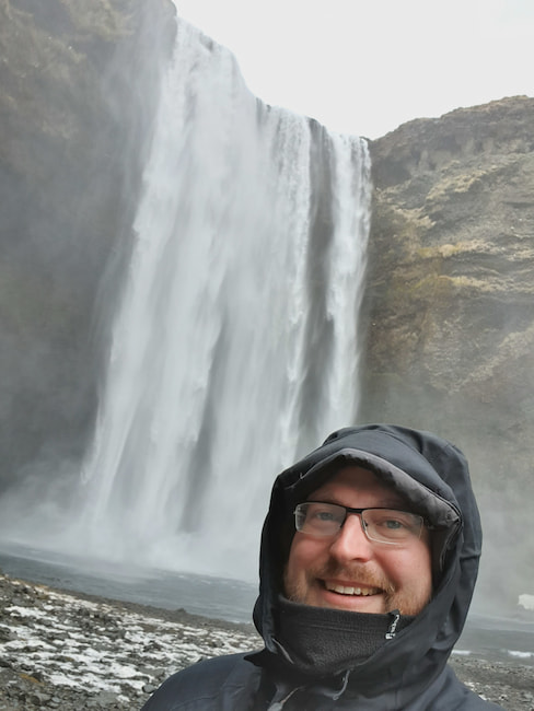 Wasserfall Skgafoss im Sden Islands