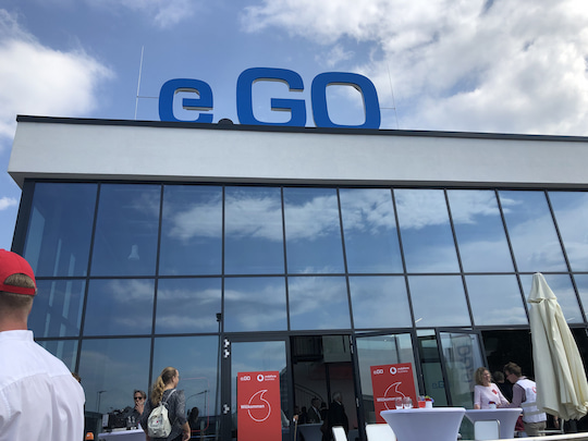 Das e.Go Produktionswerk befindet sich im Industriegebiet von Aachen, Stadtteil "Rothe Erde"
