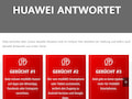 Huaweis eigenes eingerichtete Webseite 