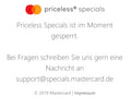 Der Kreditkartenanbieter Mastercard hat seine Priceless Special Homepage derzeit vom Netz genommen.