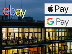 Bei eBay kann man bald zustzlich mit Apple Pay oder Google Pay bezahlen, PayPal bleibt im Angebot.