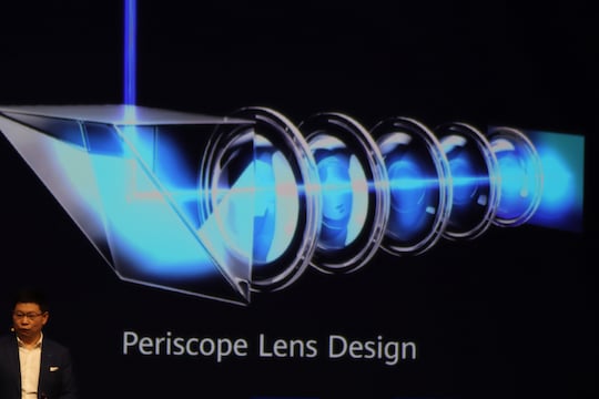 Die Periskop-Linse des Huawei P30 Pro