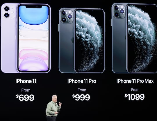 Die drei neuen iPhones unterscheiden sich nicht nur im Preis.