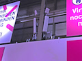 Mit eigenem 5G-Sender (groe Antennen) versorgte die Telekom ihren Stand in Halle 21. 180.000 Besucher kamen vorbei.