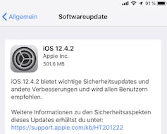iOS 12.4.2 ist da