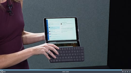 Noch Zukunftsmusik: das Surface Neo mit zwei Displays.