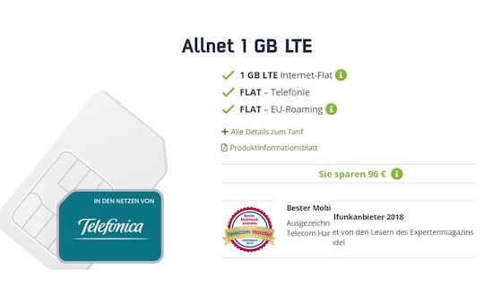 Allnet 1 GB LTE