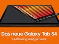 Stylus inklusive: Galaxy Tab S4