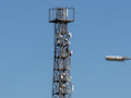 Die Firma Umlaut hat die LTE-Qualitt in Stdten gemessen. Das Bild zeigt einen 5G-Sendemasten von Vodafone in Frankfurt/Main