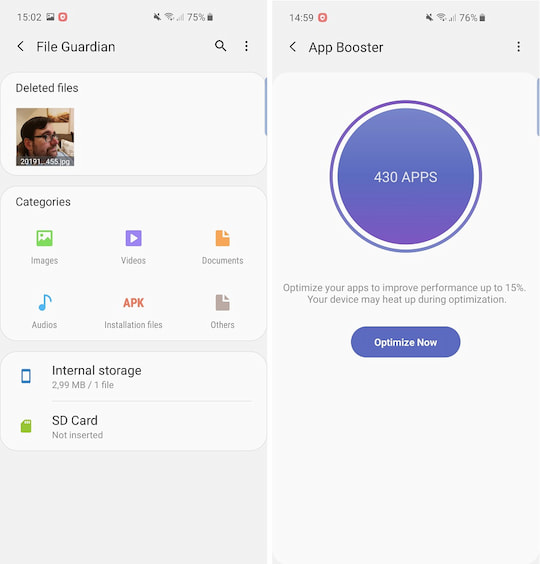 Galaxy Labs: File Guardian und App Booster