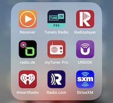 Radio-Apps auf dem Smartphone