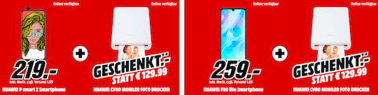 Huawei-Smartphone-Drucker-Bundles bei MediaMarkt