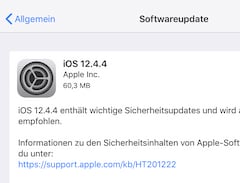 iOS 12.4.4 ist verfgbar