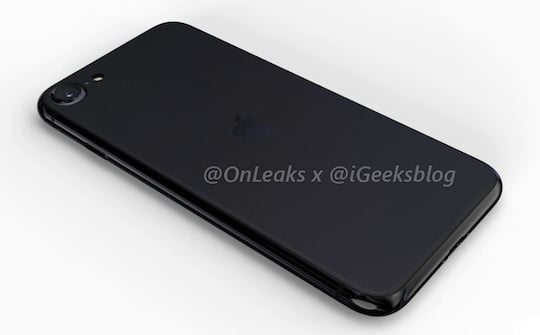 Das mgliche iPhone SE 2 in Schwarz