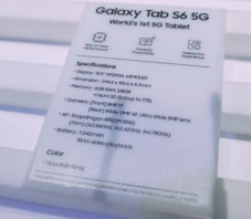 Vermeintliche Daten des Galaxy Tab S6 5G