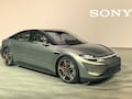 Der Prototyp eines autonomen Elektrofahrzeugs von Sony wird auf der Technikmesse CES vorgestellt.