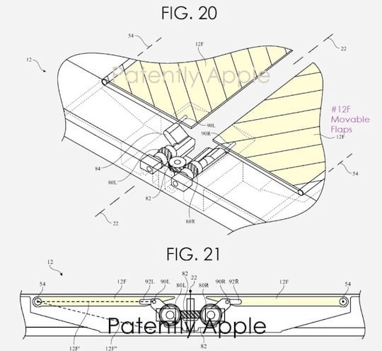 Skizzen des Apple-Foldable-Patents
