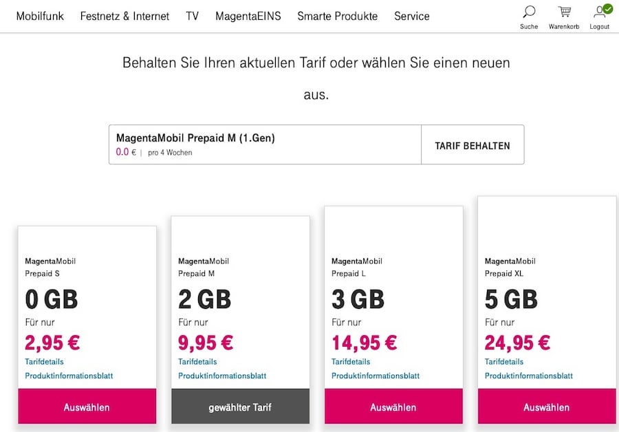 Test: Telekom-Prepaid-Tarifwechsel Für Bestandskunden - Teltarif.de News