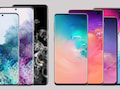 Samsung Galaxy S20 Serie (l.) und Galaxy S10 Serie