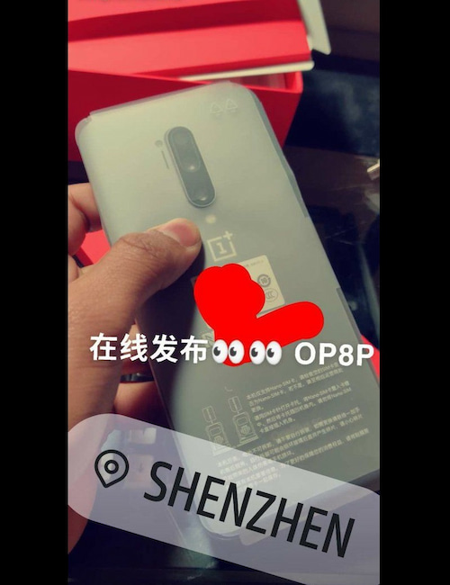 Sehen wir hier die Rckseite des OnePlus 8 Pro?