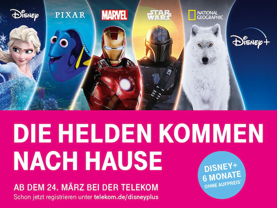 Das Startangebot der Telekom fr Disney+ im Rahmen von MagentaTV ist interessant: 6 Monate kostenlos, danach 5 Euro im Monat und monatlich kndbar