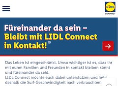 Corona-Aktion bei Lidl Connect