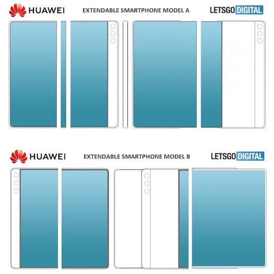 Weitere Ansichten der Huawei-Rollables