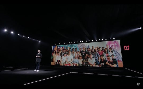 Allein auf weiter Flur bei der Prsentation von OnePlus