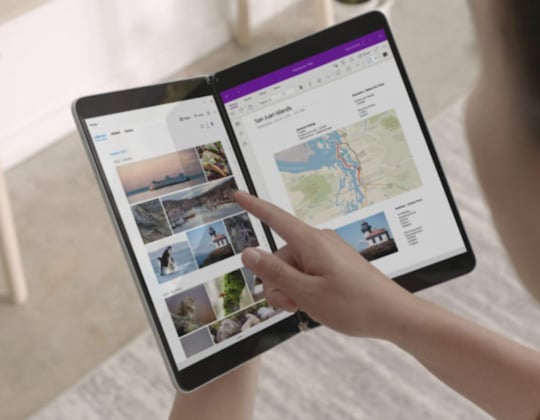 Das Surface Neo (Bild) kommt spter, das Surface Duo aber wohl noch dieses Jahr