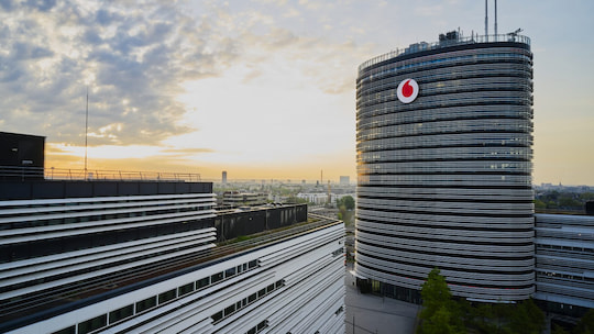 Das Hauptquartier von Vodafone Deutschland in Dsseldorf hat zum guten Ergebnis der Vodafone plc (weltweit) beigetragen