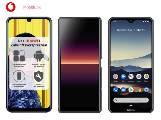 Huawei P Smart 2019, Sony Xperia L4 und Nokia 7.2